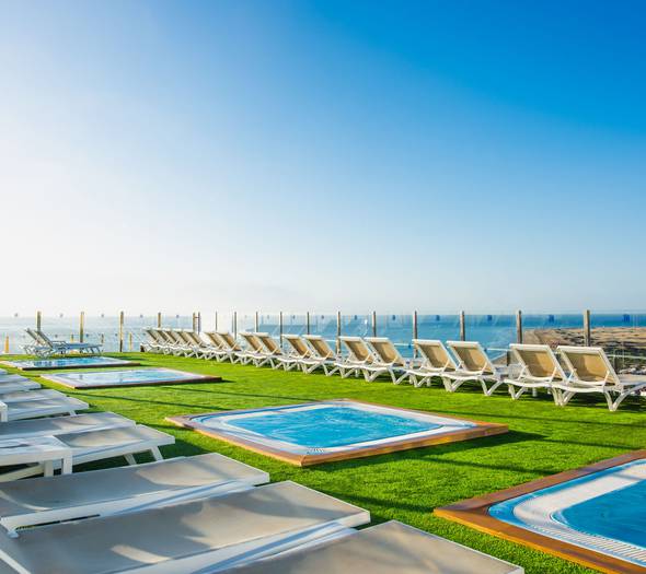 Terrasse Hôtel HL Suitehotel Playa del Ingles**** Gran Canaria